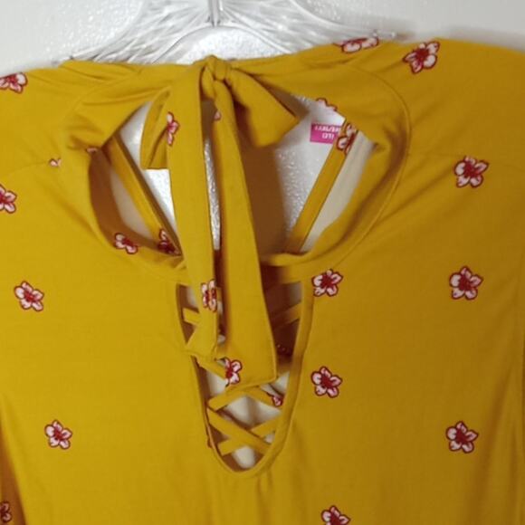 NWT Walmart Girls Sleeveless floral XXXL(21) dress. Summer, Beachy, Bright. - Picture 6 of 9